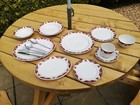 Duraline Hotel Ware Set Over 150 Pieces Plates, Saucer, Cups, Bowls And Cutlery