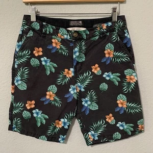 H&M Big Boy Floral Print Summer Casual Shorts Size 12-13Y 100% Cotton - Picture 1 of 9