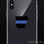 (2X) Arkansas State Shaped The Thin Blue Line Cell Phone Sticker Police Support
