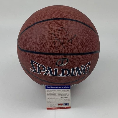 Autographed/Signed Anthony Davis Los Angeles Lakers FS Basketball PSA/DNA COA - Image 1 of 3