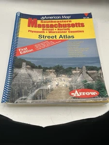 2003 American Map Southeastern MA Bristol/Norfolk/Plymouth Street Atlas by Arrow - Bild 1 von 6