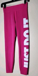 Mujer S Nike JUST DO IT Leggings Tiro Alto Largo Completo Calce Ajustado Rosa CZ8534 - Imagen 1 de 5