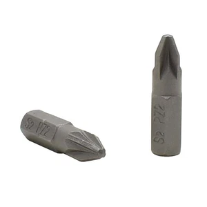 BZ102-10PK 2# Single End Pozidriv Screwdriver Bits - 1 Inch Long - 10 - Picture 1 of 6