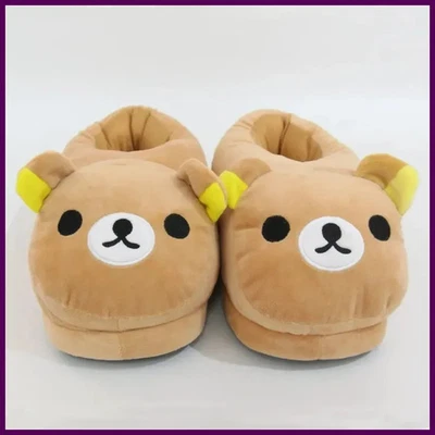 Zapatillas de lujo de invierno de algodón para damas casa hogar dibujos animados lindo oso hogar... Foto 1 de 4