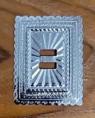 Conchos Western Silvertone vintage 1-1/2" X 2" NUEVO 10 piezas Foto 1 de 3