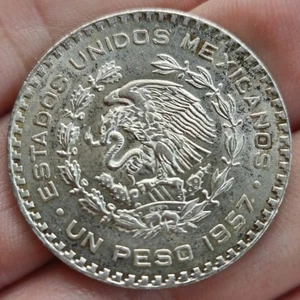 Mexique 1 Peso 1957 Mexico Billon José Maria Morelos - Picture 1 of 4