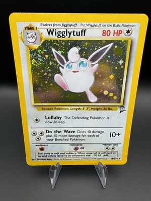 Wigglytuff Holo Rare 19/130 Pokemon Base Set 2 WOTC Vintage - Image 1 of 4