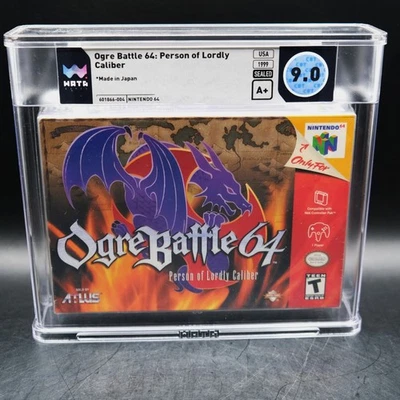 WATA 9.0 A+ Ogre Battle 64 Nintendo 64 Brand New Factory Sealed N64 Atlus - Image 1 of 2