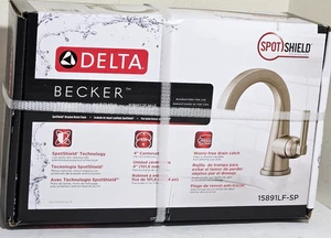 DELTA Becker 15891LF-SP Grifo de baño Níquel cepillado Juego central de una sola manija - Imagen 1 de 7