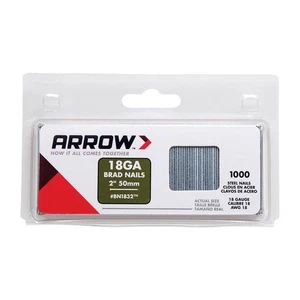 Arrow 2 in. 18 Ga. Straight Strip Brad Nails Smooth Shank 1,000 pc - Picture 1 of 1