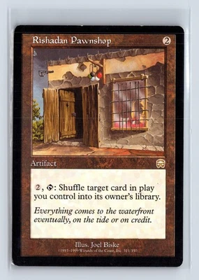 (2x) RISHADAN PAWNSHOP – MTG Magic the Gathering Card – Mercadian Masques – Rare - Image 1 of 4