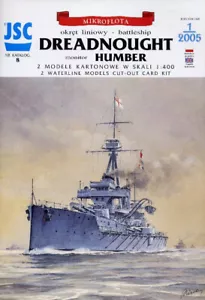 HMS Dreadnought (stato 1907) & Monitor Humber # modello scheda # scala 1/400 # JSC8 - Foto 1 di 7