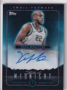 Autógrafos Topps Midnight - Stroke of Midnight 2023-24 Khris Middleton (AU) - Imagen 1 de 2