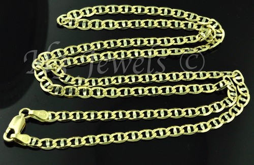 GUCCI Collana catena marinaio ancora oro giallo massiccio 14 carati 7 90 grammi #3481 20 pollici