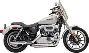 Bassani Firepower Chrome 3" Slip on Exhaust Mufflers 04-13 Harley Sportster XL - Picture 1 of 1