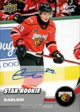 2021-22 Upper Deck CHL Rookie #380 Colby Barlow Auto Autograph C Winnipeg Jets