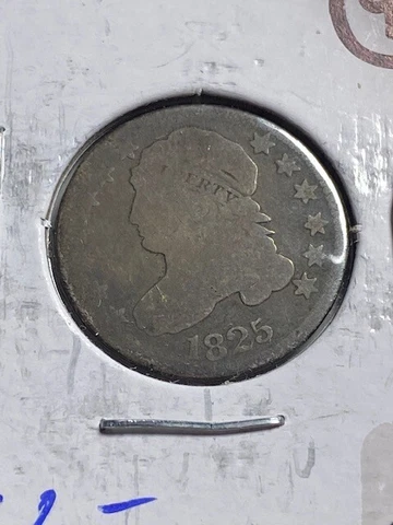1825 Capped Bust Dime, Tough Early Date, Free Shipping Deal Cover