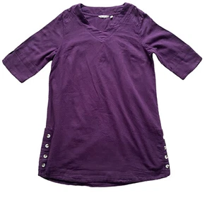 Soft Surroundings Positano Dress Purple Lined Knee Length Womens Size XL Petite - Picture 1 of 9