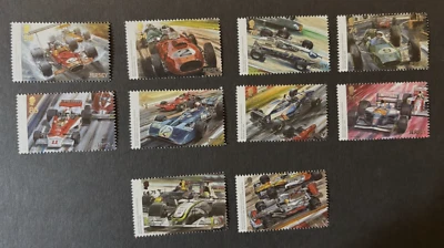 Jersey: 2021, Birth of Formula One Racing Cars,  Series 1 & 2, MNH Sets - Image 1 of 2