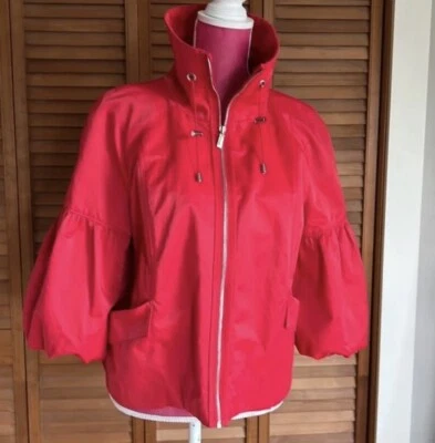 Chaqueta Anne Klein AK Recortada Columpio Con Mangas Recortadas Talla PP Foto 1 de 4