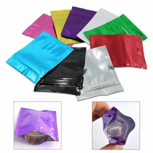 Bolsas de almacenamiento de alimentos con cierre de cremallera de papel de aluminio autosellantes de 100 piezas - Imagen 1 de 14