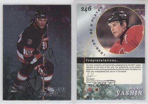 1998-99 ITG Be A Player Silver Auto Alexei Yashin #246 Auto