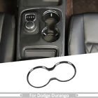 Carbon Center Console Shifter Cup Holder Cover Trim Ring For Dodge Durango 2011+
