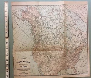 Map of North America, Routes To Alaska and Klondike Country 1897. - Picture 1 of 8