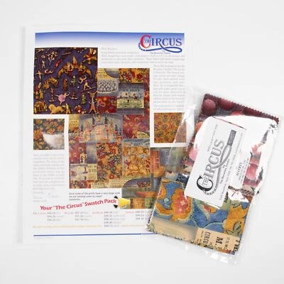 Benartex The Circus Swatch Pack Samples Quilting Cotton Fabric - Image 1 of 2