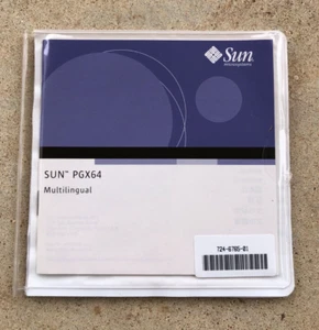 SUN PGX64 Software CD DVD - FREE SHIPPING - Picture 1 of 2