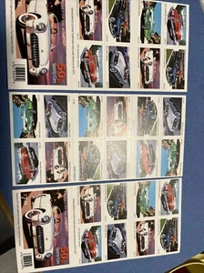 3 (three) Booklets x 20 = 60 of 50's SPORTY CARS 37¢ US Postage Stamp , - Picture 1 of 2