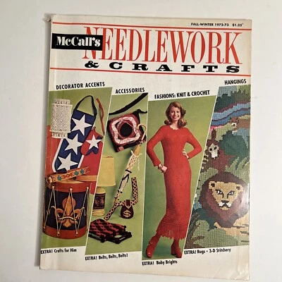 McCall's Needlework & Crafts Fall-Winter 1972-73 Knit Crochet Vintage Good Cond. - Image 1 of 4