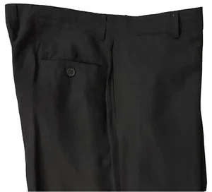 GIORGIO ARMANI DRESS PANTS 36 BLACK LINEN VISCOSE WIDE LEG EMPORIO MINT PREOWNED - Picture 1 of 7
