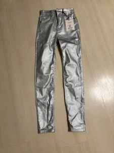 Jeans Silber von Pull&Bear Gr. 34, NEU - Bild 1 von 3