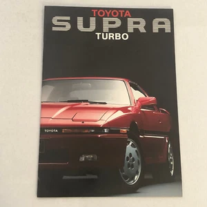 Vintage Toyota Supra Turbo Sales Brochure Catalog French German Italian Text - Picture 1 of 10