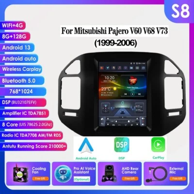 Android 13 CarPlay Auto Car Stereo Head Unit GPS For Mitsubishi Pajero V73 128GB - Image 1 of 4