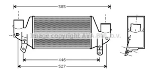 1671444 intercooler - per FORD FOCUS 1998 1.8 TDCI - 100 2002 - Bild 1 von 3