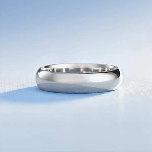 Authentic Engagement Wedding Promise Men's Plane Band Solid 950 Platinum Size 11 - Picture 1 of 6