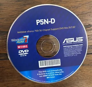 Asus P5N-D Nvidia nForce SLi Chipset DVD - Photo 1/1