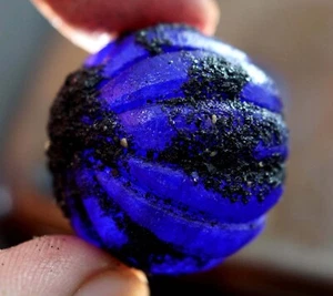 Certified 239.00 Ct Natural Blue pakistani Sapphire Melon Rough Loose Gemstone - Picture 1 of 5