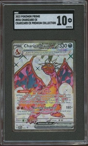 Charizard ex 056 Sv: Scarlet & Violet Promo Cards Holo SGC 10 GEM MINT - Picture 1 of 2