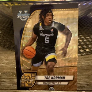 Tre Norman 2024-25 Bowman University Chrome Black Wave Refractor #88 - Bild 1 von 2