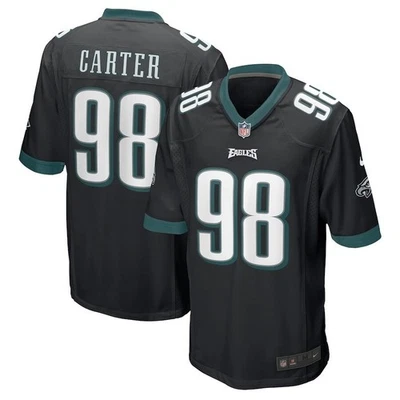 Camiseta deportiva para hombre #98 Jalen Carter negra jugador adulto - toda cosida Foto 1 de 4