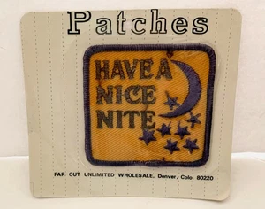 Vintage Far Out Unlimited HAVE A NICE NITE Patch SEALED Groovy Patches NOS - Picture 1 of 1