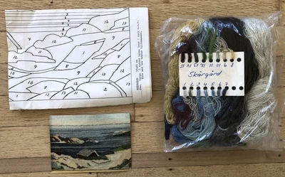 Vintage Swedish Weaving Kit Landscape "Skärgård" Pattern and Fibers *READ* - Image 1 of 4