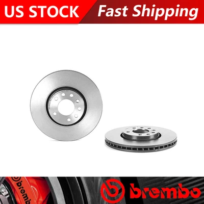 Подходит для Saab 9-3 2003-2008 годов выпуска с передним покрытием тормозные диски - Brembo Premium оригинальные - Изображение 1 из 4