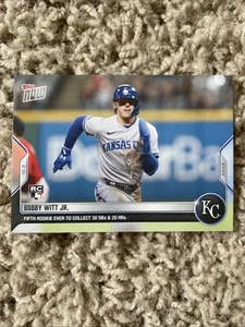 🔥 2022 TOPPS NOW KANSAS CITY ROYALS BOBBY WITT JR #1006 30 SBs 20 HR - Picture 1 of 2