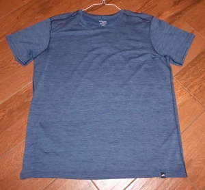 Brooks Dri Layer Running Tee T Shirt Mens Size XL Heather Blue Run Happy - Picture 1 of 2
