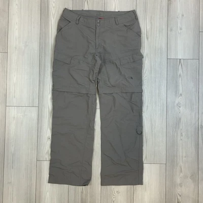 Pantalones cortos convertibles The North Face para mujer 12 al aire libre senderismo cordón gris Foto 1 de 4