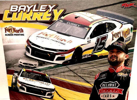 2021 BAYLEY CURREY #15 CHEVROLET CAMARO  RICK WARE RACING NASCAR SERIES POSTCARD Cover